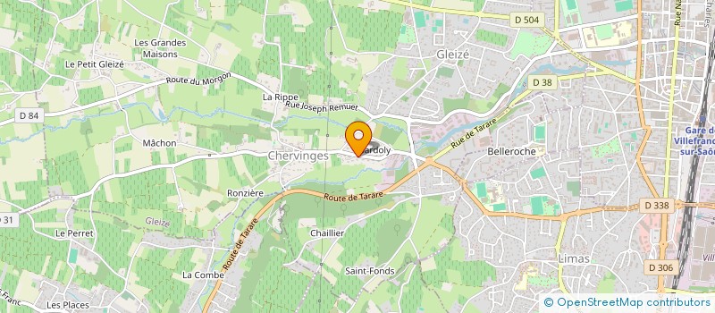 localisation de l'entreprise MONSIEUR ERIC VERGET  GLEIZE