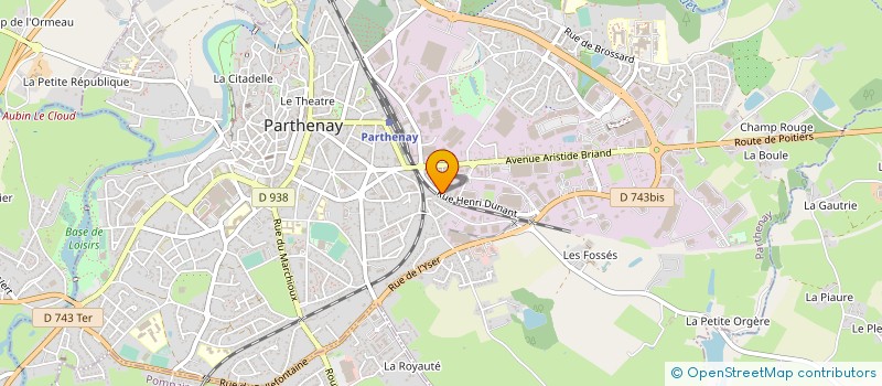 localisation de l'entreprise MONSIEUR ERIC VERNAUJOUX  PARTHENAY