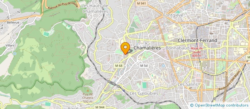 localisation de l'entreprise MONSIEUR ERIC VERNEDE  CHAMALIERES