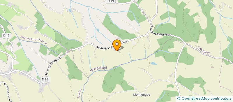 localisation de l'entreprise MONSIEUR ERIC VERNHERES  MONTGAILLARD