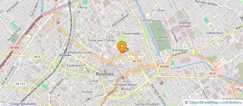 localisation de l'entreprise MONSIEUR ERIC VERPLANCKE  ROUBAIX