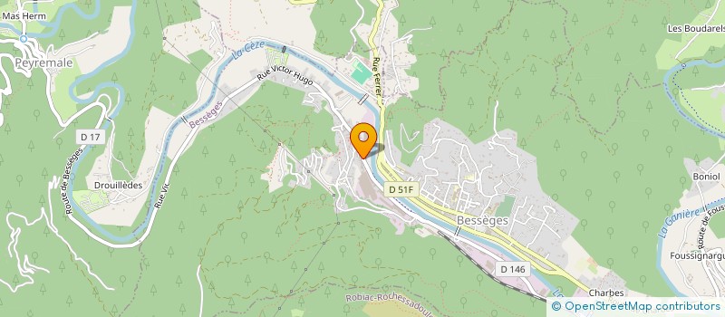 localisation de l'entreprise MONSIEUR ERIC VERSAVEL  BESSEGES