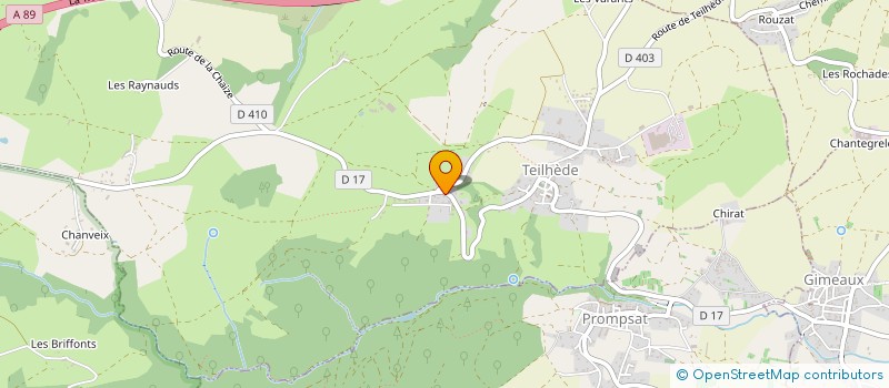 localisation de l'entreprise MONSIEUR ERIC VERSEPUY  TEILHEDE