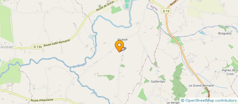 localisation de l'entreprise MONSIEUR ERIC VETTORELLO  LA SAUVETAT-DU-DROPT