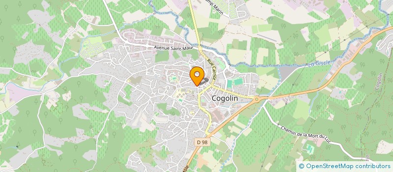 localisation de l'entreprise MONSIEUR ERIC VIALE  COGOLIN