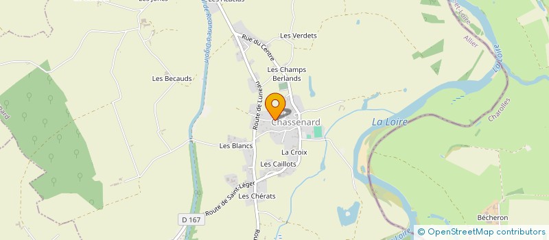 localisation de l'entreprise MONSIEUR ERIC VIAUD  CHASSENARD