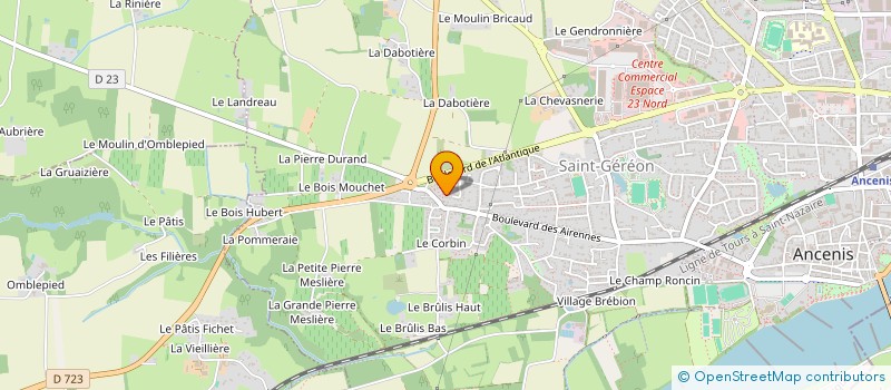 localisation de l'entreprise MONSIEUR ERIC VIGNERON  ANCENIS-SAINT-GEREON