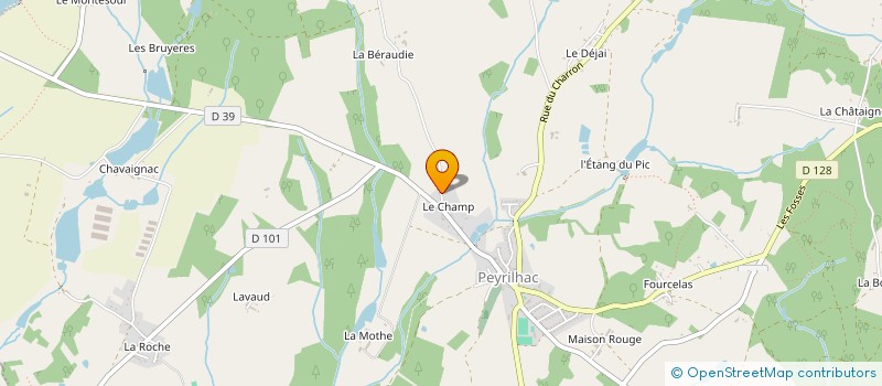 localisation de l'entreprise MONSIEUR ERIC VIGNY  PEYRILHAC