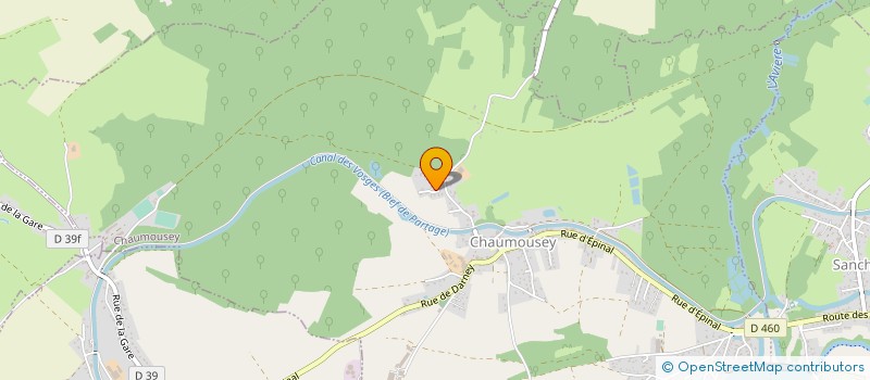 localisation de l'entreprise MONSIEUR ERIC VILLEMIN  CHAUMOUSEY