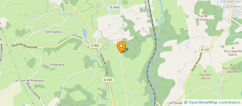 localisation de l'entreprise MONSIEUR ERIC VILLEMUR  UZERCHE