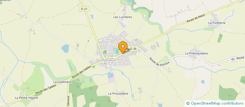 localisation de l'entreprise MONSIEUR ERIC VILLENEUVE  GROSBREUIL