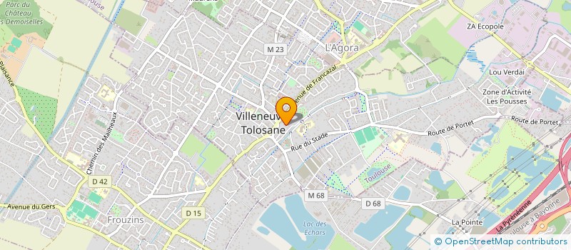 localisation de l'entreprise MONSIEUR ERIC VILLEPONTOUX à VILLENEUVE-TOLOSANE