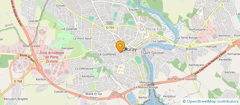 localisation de l'entreprise MONSIEUR ERIC VINAY à AURAY