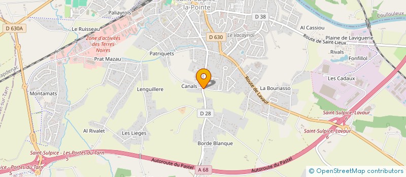 localisation de l'entreprise MONSIEUR ERIC VINCENT à SAINT-SULPICE-LA-POINTE