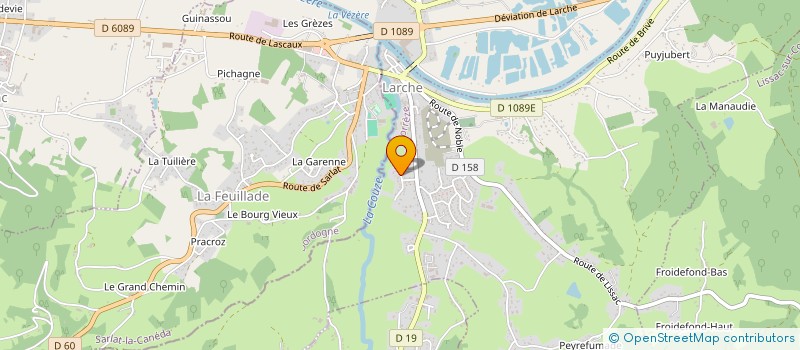 localisation de l'entreprise MONSIEUR ERIC VITRAT  LARCHE