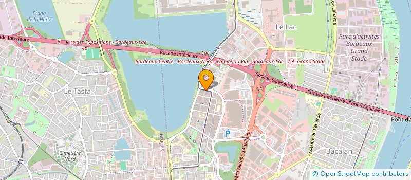 localisation de l'entreprise MONSIEUR ERIC VIVET  BORDEAUX