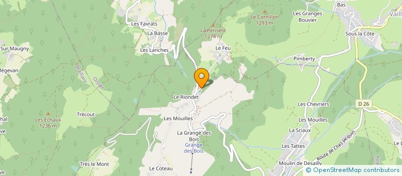 localisation de l'entreprise MONSIEUR ERIC VOISIN  BELLEVAUX