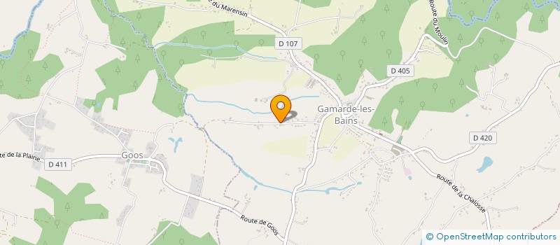 localisation de l'entreprise MONSIEUR ERIC VRAINE  GAMARDE LES BAINS