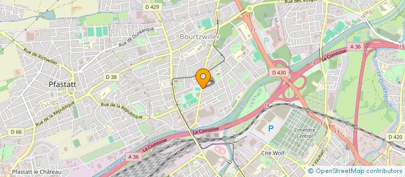 localisation de l'entreprise MONSIEUR ERIC WAGNER  MULHOUSE