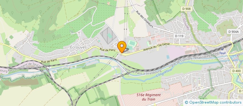 localisation de l'entreprise MONSIEUR ERIC WAGNER  ECROUVES