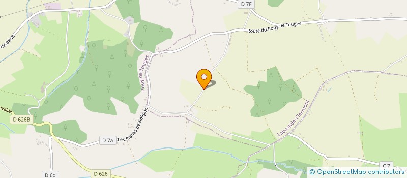 localisation de l'entreprise MONSIEUR ERIC WAJGELT  LABASTIDE-CLERMONT