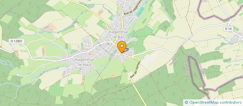 localisation de l'entreprise MONSIEUR ERIC WALTENSPERGER  HAGENTHAL-LE-BAS