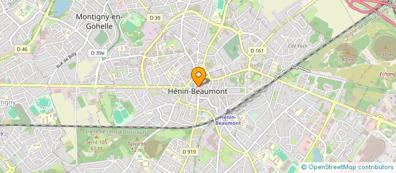 localisation de l'entreprise MONSIEUR ERIC WATERLOT  HENIN-BEAUMONT