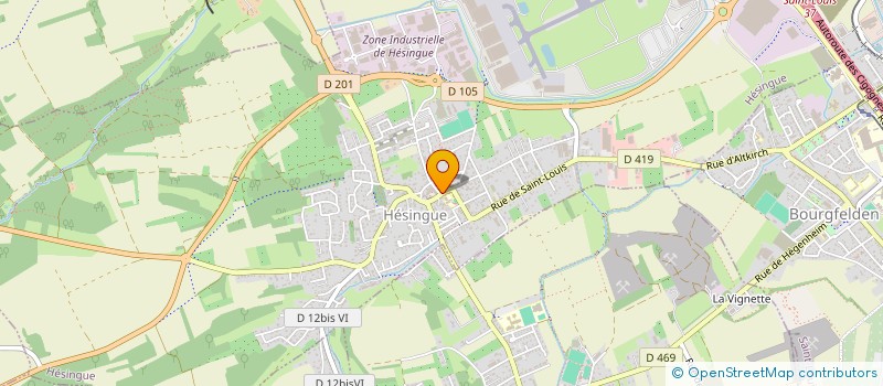 localisation de l'entreprise MONSIEUR ERIC WEINZORN  HESINGUE