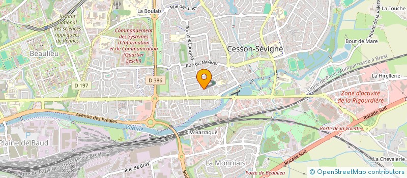 localisation de l'entreprise MONSIEUR ERIC WIATROWSKI à CESSON-SEVIGNE
