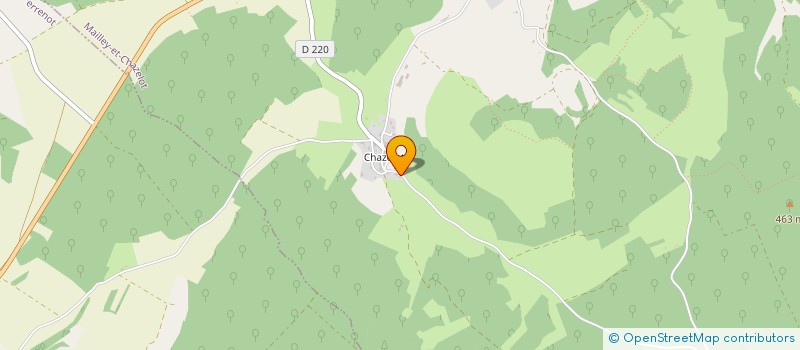 localisation de l'entreprise MONSIEUR ERIC WICKY  MAILLEY-ET-CHAZELOT