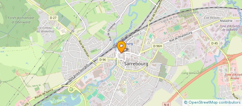 localisation de l'entreprise MONSIEUR ERIC WOLFFER à SARREBOURG