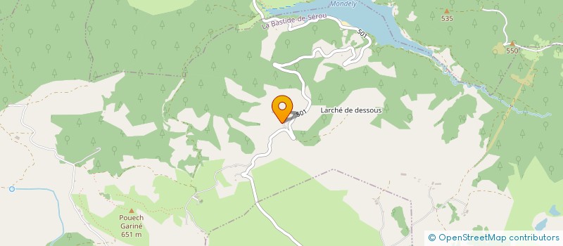 localisation de l'entreprise MONSIEUR ERIC WYON à LA BASTIDE-DE-SEROU