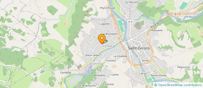 localisation de l'entreprise MONSIEUR ERIC YVART à SAINT-GIRONS