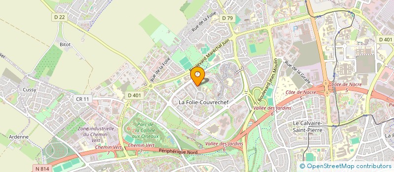 localisation de l'entreprise MONSIEUR ERIC YVON à CAEN