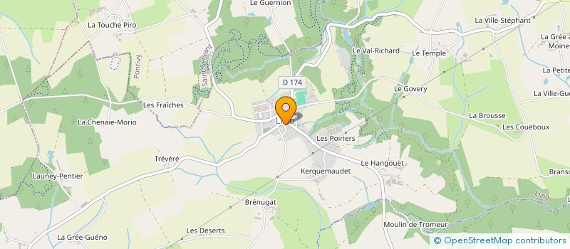 localisation de l'entreprise MONSIEUR ERIC ZAHN à LA GACILLY