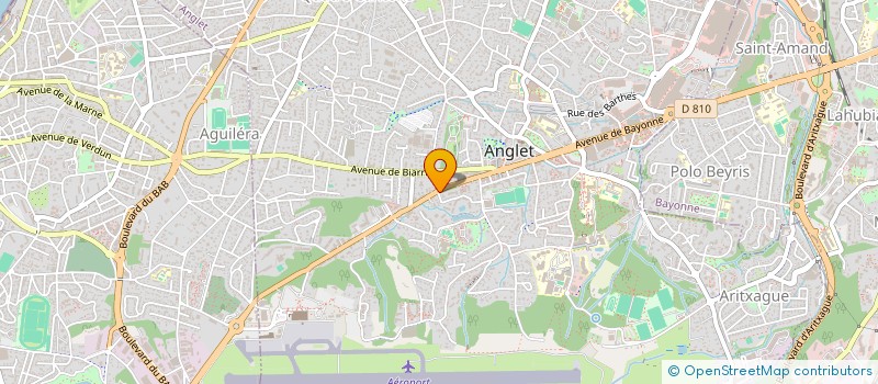 localisation de l'entreprise MONSIEUR ERIC ZAK  ANGLET