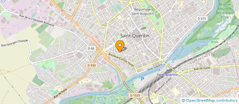 localisation de l'entreprise MONSIEUR ERIC ZALUSKI à SAINT-QUENTIN