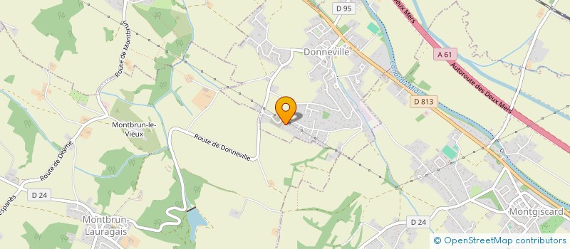 localisation de l'entreprise MONSIEUR ERIC ZAMPROGNO  DONNEVILLE