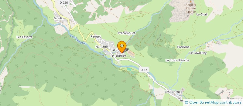 localisation de l'entreprise MONSIEUR ERIC ZANESE  PEISEY-NANCROIX