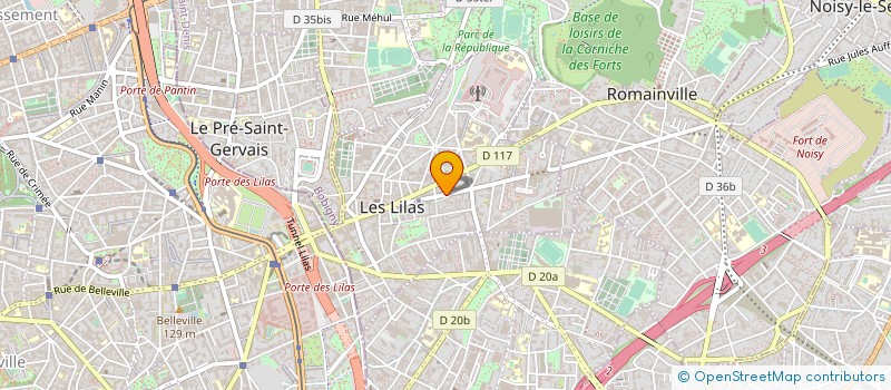 localisation de l'entreprise MONSIEUR ERIC ZERBIB à LES LILAS