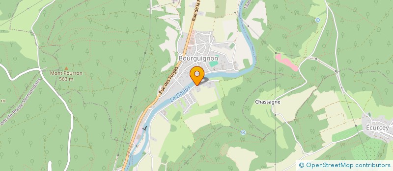 localisation de l'entreprise MONSIEUR ERIC ZERBIN  BOURGUIGNON