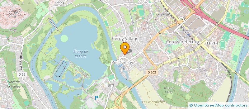 localisation de l'entreprise MONSIEUR ERIC ZOKOEZO  CERGY