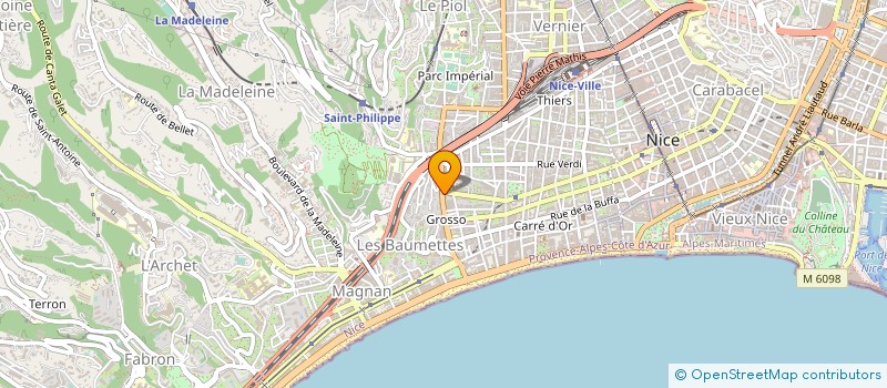 localisation de l'entreprise MONSIEUR ERIC ZURCHER à NICE