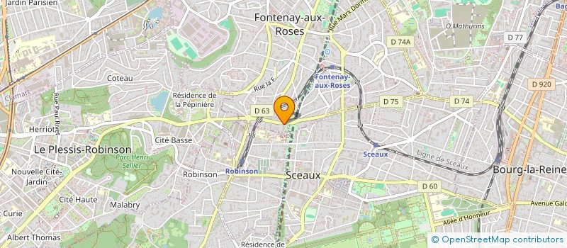 localisation de l'entreprise MONSIEUR ERICK BERGAME à FONTENAY-AUX-ROSES