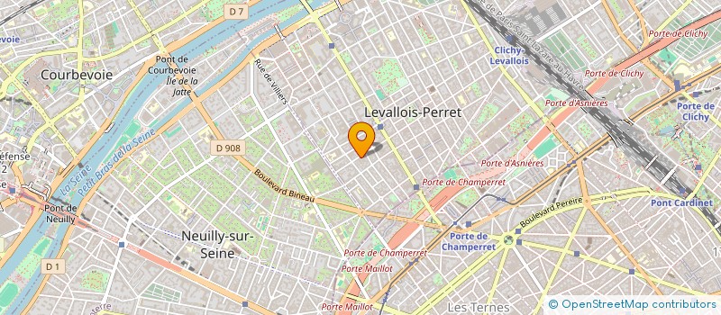 localisation de l'entreprise MONSIEUR ERICK BONGUELE MAKILA à LEVALLOIS-PERRET