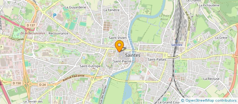 localisation de l'entreprise MONSIEUR ERICK CACHAU  SAINTES