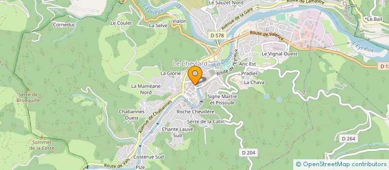 localisation de l'entreprise MONSIEUR ERICK CAPPELLI à LE CHEYLARD