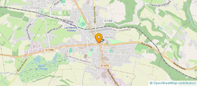 localisation de l'entreprise MONSIEUR ERICK CATELAN  LES ABRETS-EN-DAUPHINE