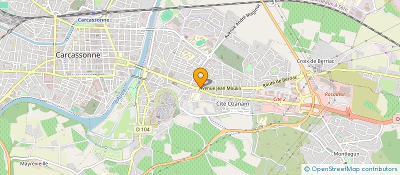 localisation de l'entreprise MONSIEUR ERICK CLARIVET à CARCASSONNE