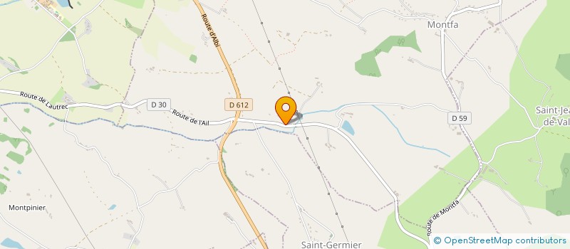 localisation de l'entreprise MONSIEUR ERICK CLERC  MONTFA